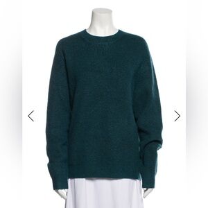 The Frankie Shop Deep Teal Crew Neck Sweater